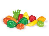 Frutas e verduras em plastico