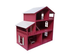 Casinha de boneca MDF tamanho M - Jott Play