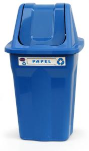 Lixeira Plastica Seletiva (Azul) - Jott Play