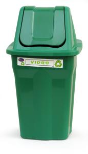 Lixeira Plastica Seletiva (Verde) - Jott Play