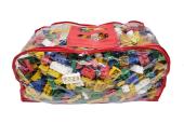 sacolao com 1000 pecas tipo Lego com rodinha