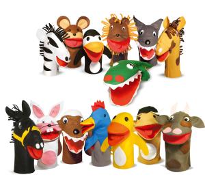 Kit Fantoche Animais domesticos e selvagens - Jott Play