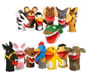 Kit Fantoche Animais domesticos e selvagens