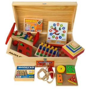 Jogo Quebra Cabeça de Pinos - Madeira - Kits e Gifts - Kits e