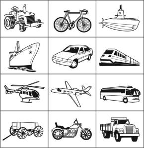 Carimbos Meios de Transportes (12 pecas) - Jott Play