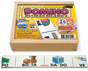 Domino Divisao Silabica (28 pecas) - Jott Play