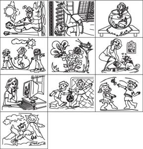 Carimbos Producao de Texto II (10 pecas) - Jott Play
