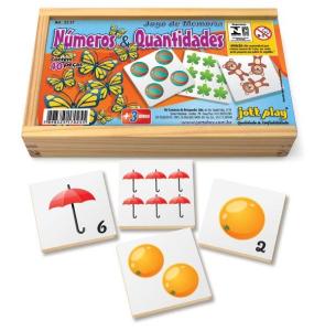 Jogo da Memoria de Numeros e Quantidades (40 pecas) - JottPlay - Compre  brinquedos educativos online