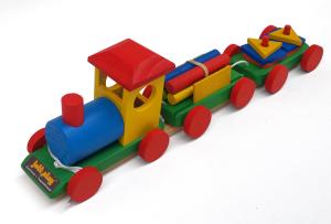 Trenzinho Trem Brinquedo Em Madeira Brinquedoteca Pedagógico