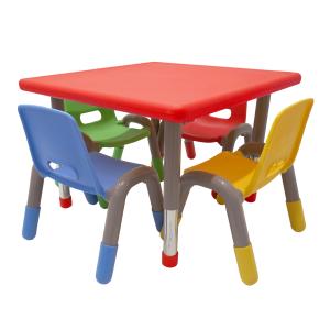 Conjunto escolar de Mesa regulavel e 4 cadeiras - Jott Play