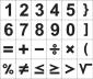 Carimbos Numeros e Sinais Matematicos (24 pecas)