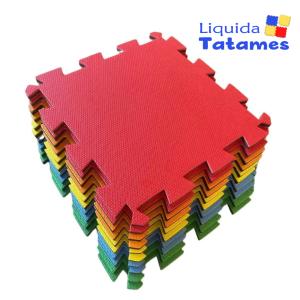 Kit 16 Tatames EVA 1x1 Metro com borda - Jott Play