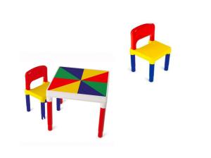 Mesinha infantil com 2 cadeirinhas plastico - Jott Play