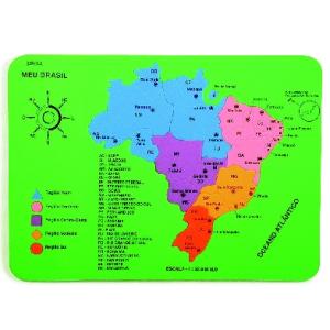 Mapa do Brasil (Borracha E.V.A) - Jott Play